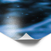 Schneefall Winter Weihnachtsbaum Fotodruck (Ecke)