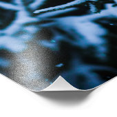 Schneefall Winter Weihnachtsbaum Fotodruck (Ecke)