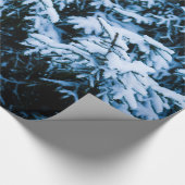 Schneefall Winter Weihnachtsbaum Geschenkpapier (Ecke)