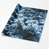 Schneefall Winter Weihnachtsbaum Geschenkpapier (Ungerollt)