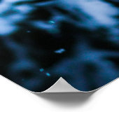 Schneefall Winter Weihnachtsbaum Poster (Ecke)