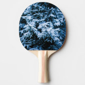 Schneefall Winter Weihnachtsbaum Tischtennis Schläger (Vorderseite)