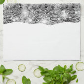 Schneefall zur Wintersonnenwende Geschirrtuch (Gefaltet)