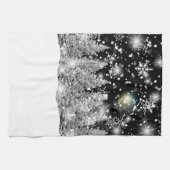 Schneefall zur Wintersonnenwende Geschirrtuch (Horizontal)