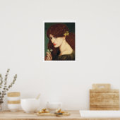 Schneefälle, 1873 (Öl auf Leinwand) Poster (Küche)