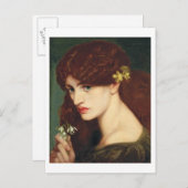 Schneefälle, 1873 (Öl auf Leinwand) Postkarte (Vorne/Hinten)