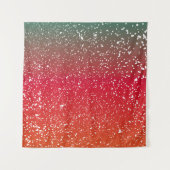 Schneefälle auf bunten Hintergrund, Wandteppich (Vorderseite (Horizontal))