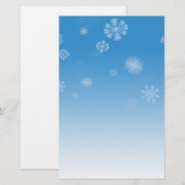 Schneefälle Briefpapier (Vorne/Hinten)