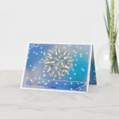 Schneefälle Feiertagskarte (Rückseite)