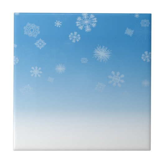 Schneefälle Fliese (Vorderseite)