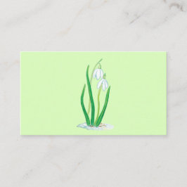 Schneefälle (Galanthus nivalis) Frühlingsblumen Begleitkarte