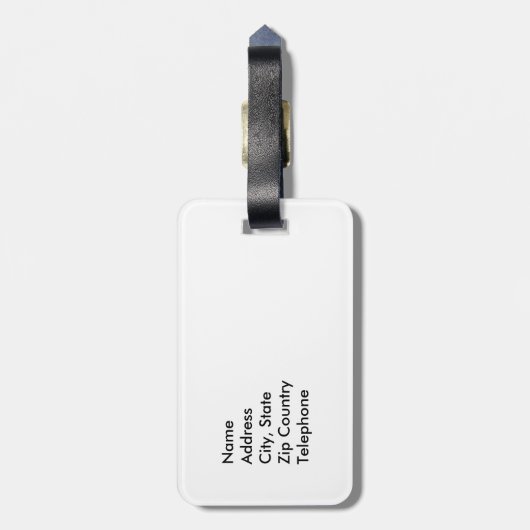 Schneefälle — gepäckanhänger (Rückseite vertikal)