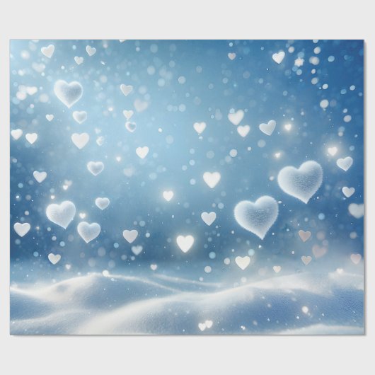 Schneefälle Geschenkpapier (Flach)