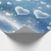 Schneefälle Geschenkpapier (Ecke)