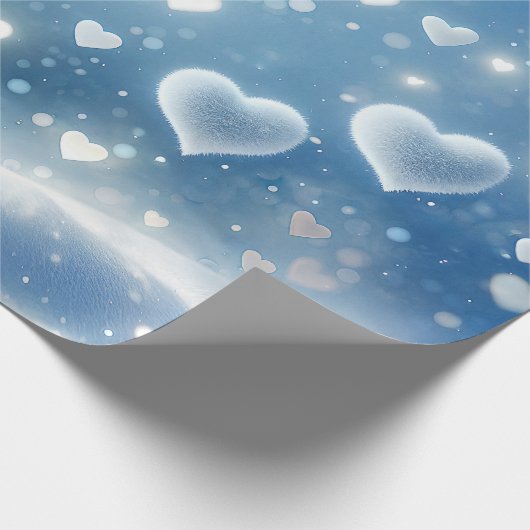 Schneefälle Geschenkpapier (Ecke)