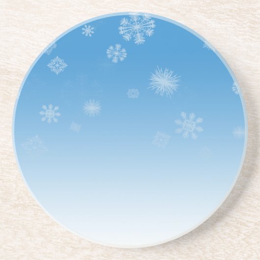 Schneefälle Getränkeuntersetzer (Vorne)