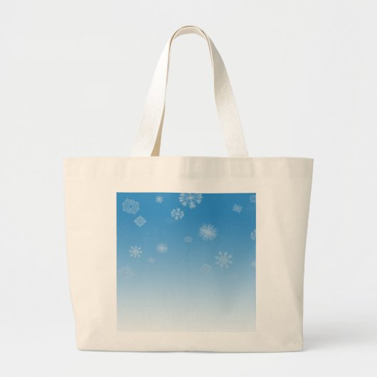 Schneefälle Jumbo Stoffbeutel (Vorne)