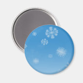 Schneefälle Magnet (Vorderseite/Rückseite)