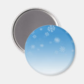 Schneefälle Magnet (Vorderseite/Rückseite)