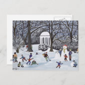 Schneefälle Postkarte (Vorne/Hinten)