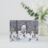 Schneefälle Postkarte (Stehend Vorderseite)