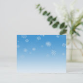 Schneefälle Postkarte (Stehend Vorderseite)