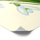 Schneefälle sind Kunstdrucke. Poster (Ecke)