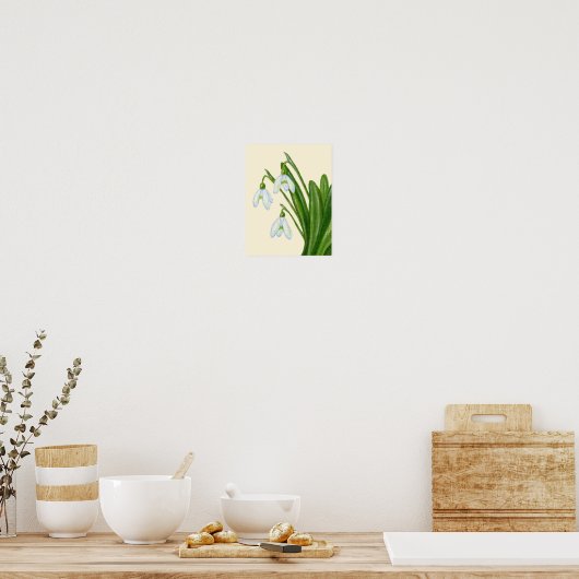 Schneefälle sind Kunstdrucke. Poster (Küche)