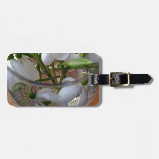 Schneefallglas Gepäckanhänger (Vorderseite horizontal)