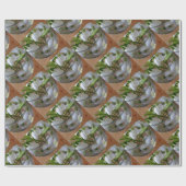 Schneefallglas Geschenkpapier (Flach)