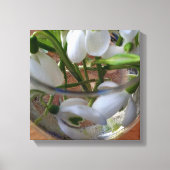 Schneefallglas Leinwanddruck (Vorderseite)