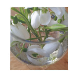 Schneefallglas Notizblock