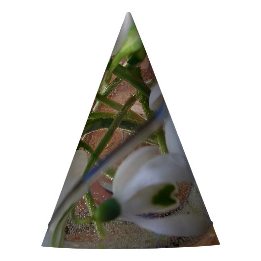 Schneefallglas Partyhütchen (Vorderseite)