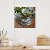 Schneefallglas Poster (Küche)