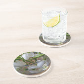 Schneefallglas Sandstein Untersetzer (Seite)