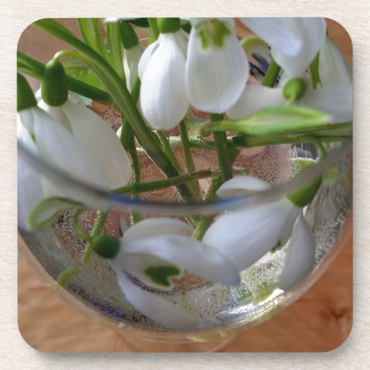 Schneefallglas Untersetzer (Vorderseite)