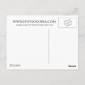 Schneefallkarte Postkarte (Rückseite)