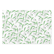 Schneefallmuster Weiß, Minze