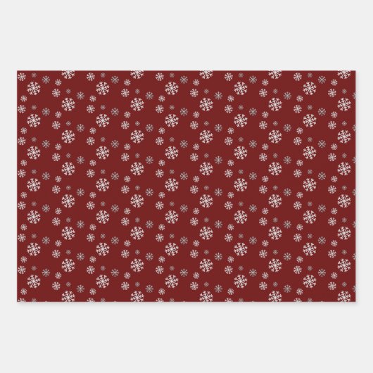 Schneefallpapier Geschenkpapier Set (Vorderseite)