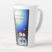 Schneefamilie Latte Tasse (Rechte Ecke)