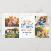 Schneefarbige Weihnachten 4 FotoCollage (Vorne/Hinten)