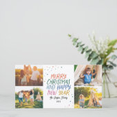 Schneefarbige Weihnachten 4 FotoCollage (Stehend Vorderseite)