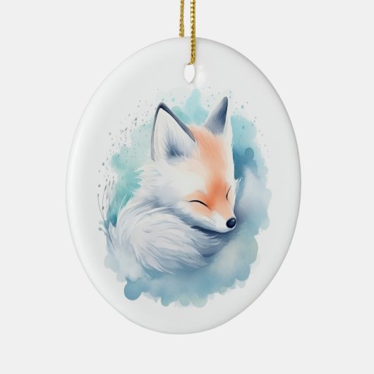 Schneefeld Keramik Ornament (Rechts)