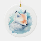 Schneefeld Keramik Ornament (Vorne)