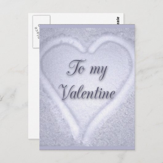 Schneefeld Postkarte (Vorne/Hinten)