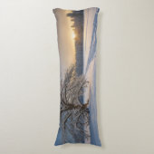 Schneefelder Design lange Kissen (Vorderseite Vertikal)