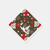 Schneefest-Muster Serviette (Ecke)