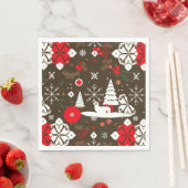 Schneefest-Muster Serviette (Beispiel)