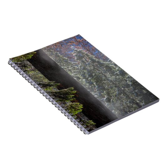 Schneefeuer im Wald Notizblock (Rechte Seite)