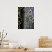 Schneefeuer im Wald Poster (Küche)